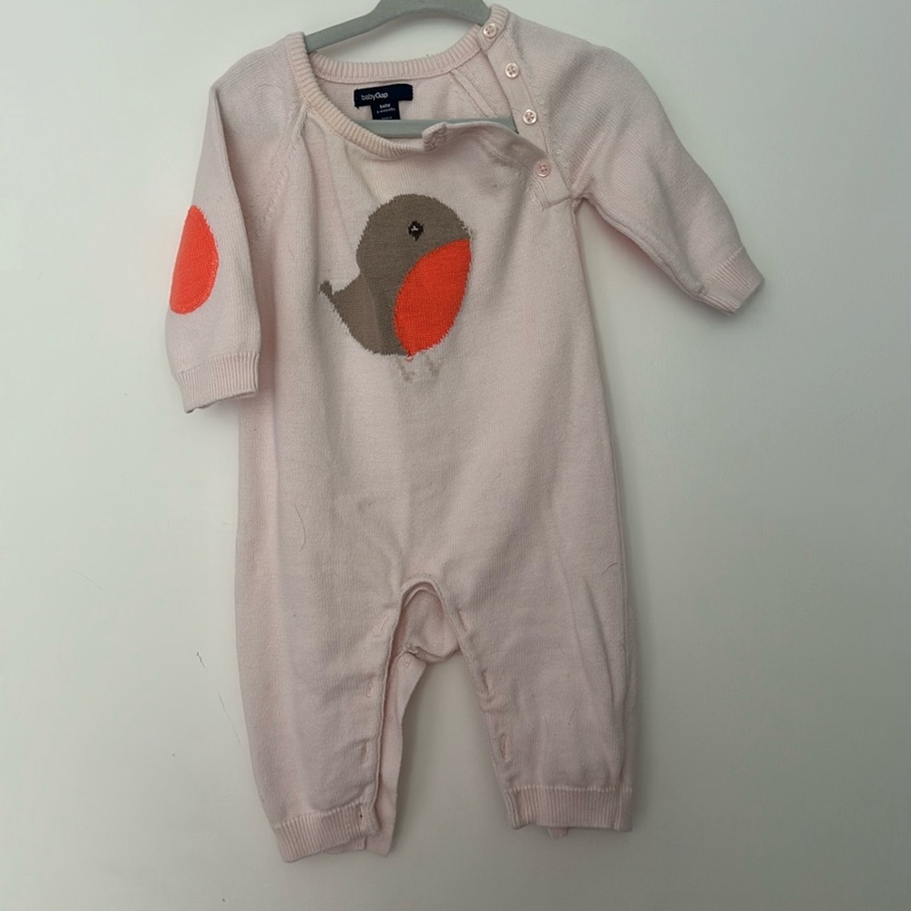 Cute bird knit sweater outfit